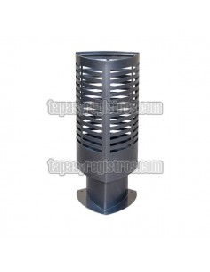 Papelera urbana modelo Scudería en acero y acabado epoxi al horno