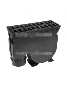 Imbornal sifónico de fundición con reja abatible 670x254x559 mm