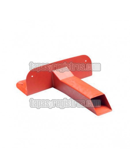 Cazoleta de TPE con salida horizontal para balcones Cazoleta de TPE con salida horizontal para balcones