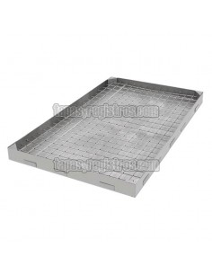 Tapas para arquetas estancas rectangular en acero inoxidable rellenable