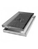 Tapa de arqueta rectangular en acero galvanizado rellenable - Normal