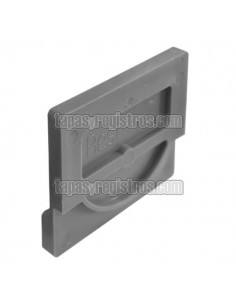 Tapa ciega de PVC para canaleta de hormigón polímero de 125x1000 mm 2