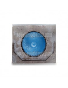 Tapa con salida para canaleta de hormigón polímero estándar C100 2