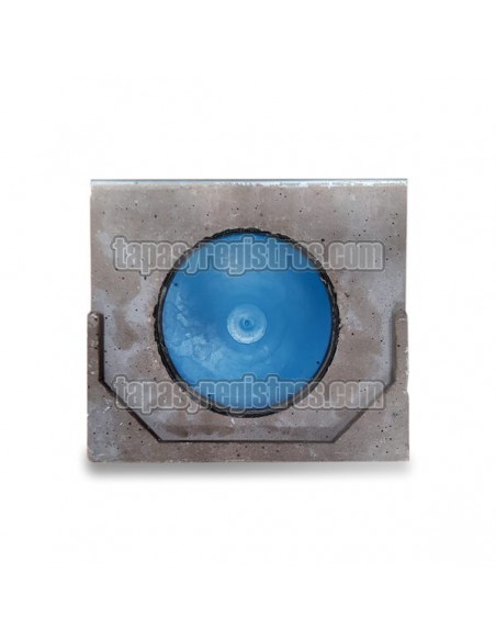 Tapa con salida para canaleta de hormigón polímero estándar C100 Tapa con salida para canaleta de hormigón polímero estándar C100