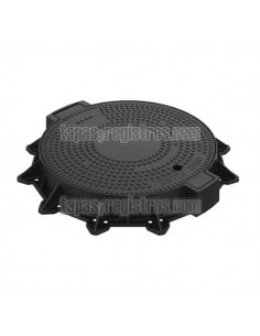 Tapas para arquetas en composite marco fundición D-400 Ø 649 mm H 100 mm
