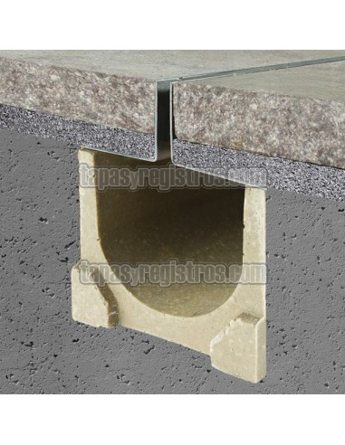 Rejilla ranurada oculta de 125x1000 mm en acero inoxidable Rejilla ranurada oculta de 125x1000 mm en acero inoxidable