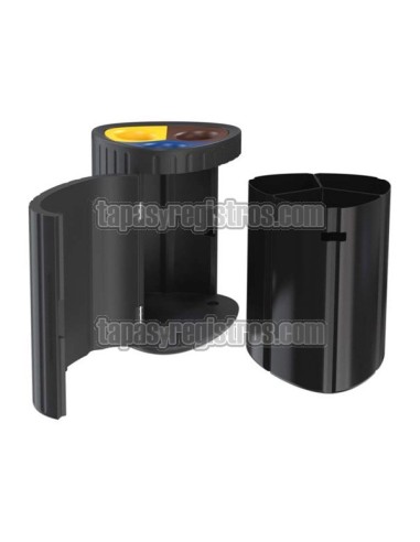 Papelera selectiva multiresiduo modelo Roma - Puerta y depósitos Papelera selectiva multiresiduo modelo Roma - Puerta y depósitos