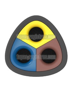 Papelera selectiva multiresiduo modelo Roma - Lateral 2