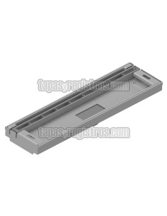 Registro SLOT ranura oculta plástico gris y acero galvanizado