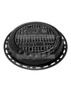 Tapas para pozo en fundición dúctil D-400 Ø 625 mm H 100 mm - Canal Isabel II Gestión