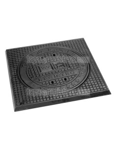 Tapas de arquetas en fundición dúctil 785x785 B-125 Ø 625 mm H 40 mm - Canal de Isabel II