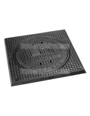 Tapas de arquetas en fundición dúctil 785x785 B-125 Ø 625 mm H 40 mm - Canal de Isabel II