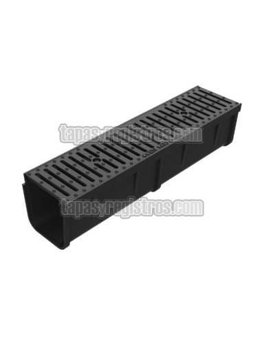 Conjunto canal y rejilla de fundición 186x745 mm - Clase D400