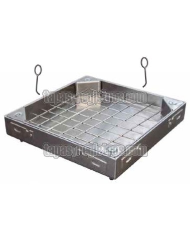 Tapas para arquetas estancas en acero galvanizado rellenable - Normal