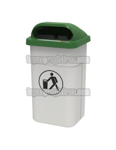 Papelera urbana de plástico modelo URBAN para exteriores
