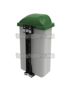 Papelera urbana de plástico modelo URBAN para exteriores 2