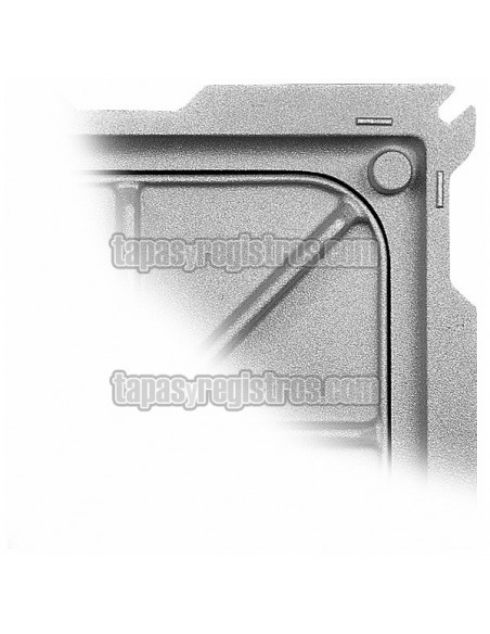 Tapas para arquetas estancas en fundición de aluminio rellenable - Reforzada