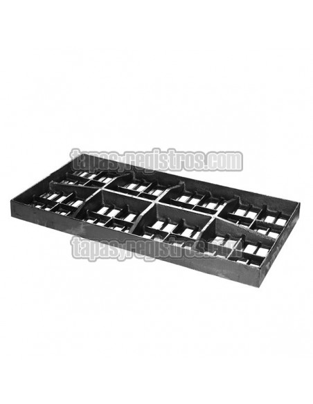 Rejilla reforzada de fundición dúctil 490x976 mm imbornal corta aguas Clase D-400