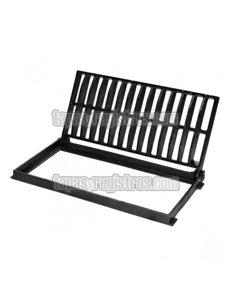 Rejilla de fundición dúctil 300x648 mm articulada Clase D-400