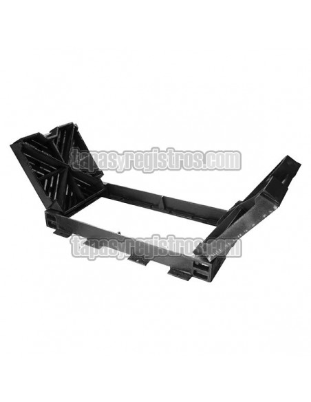 Rejilla reforzada de fundición dúctil de 566x1028 mm de 2 hojas articuladas - Clase D400
