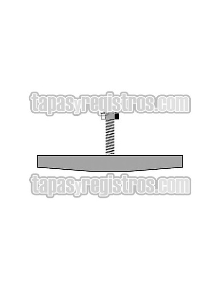 Fijación anclaje en acero zincado para canal de 240 mm