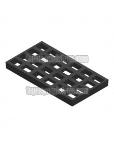 Rejilla de fundición dúctil 700x381 mm imbornal corta aguas Clase C-250
