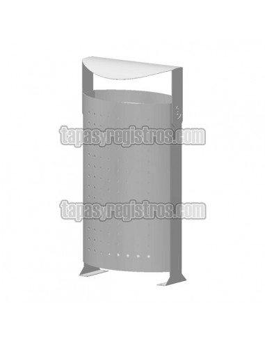 Papelera urbana modelo ArcoIris en acero y acabado epoxi al horno