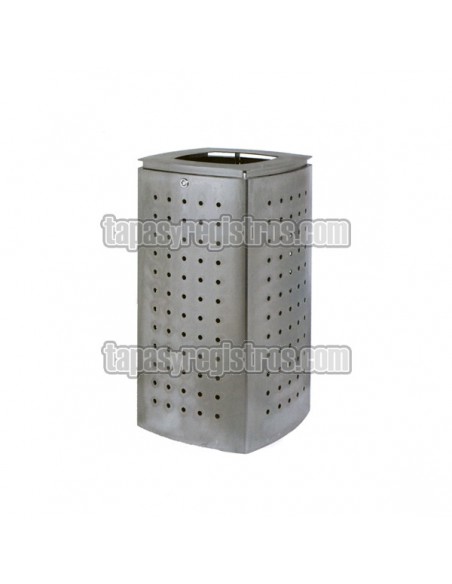 Papelera modelo AMG con cubeta interior, tapa y cierre