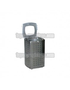 Papelera modelo AMG con cubeta interior, tapa y cierre 2