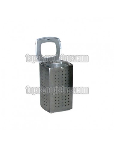 Papelera modelo AMG con cubeta interior, tapa y cierre