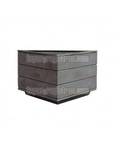 Jardinera de fundición gris triangular modelo Aqualata