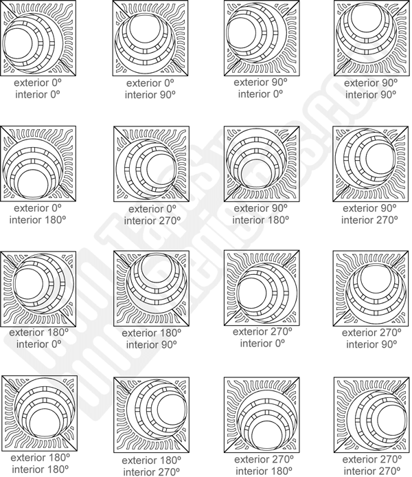 Alcorques para árboles en fundición EXCENTRIC 1000x1000 Ø400