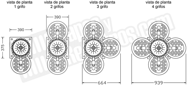 Fuente de fundición dúctil modelo ROMÁNTICA